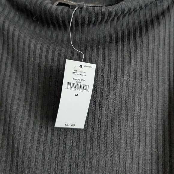 Banana Republic Black Ribbed Knit Top - Picture 5 of 7